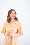 Vestido Monalisa – Midi com Manga Flare em Crepe - Naguirre Shop