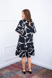 Vestido Monalisa – Midi com Manga Flare em Crepe - Naguirre Shop