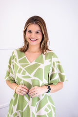 Vestido Monalisa – Midi com Manga Flare em Crepe - Naguirre Shop
