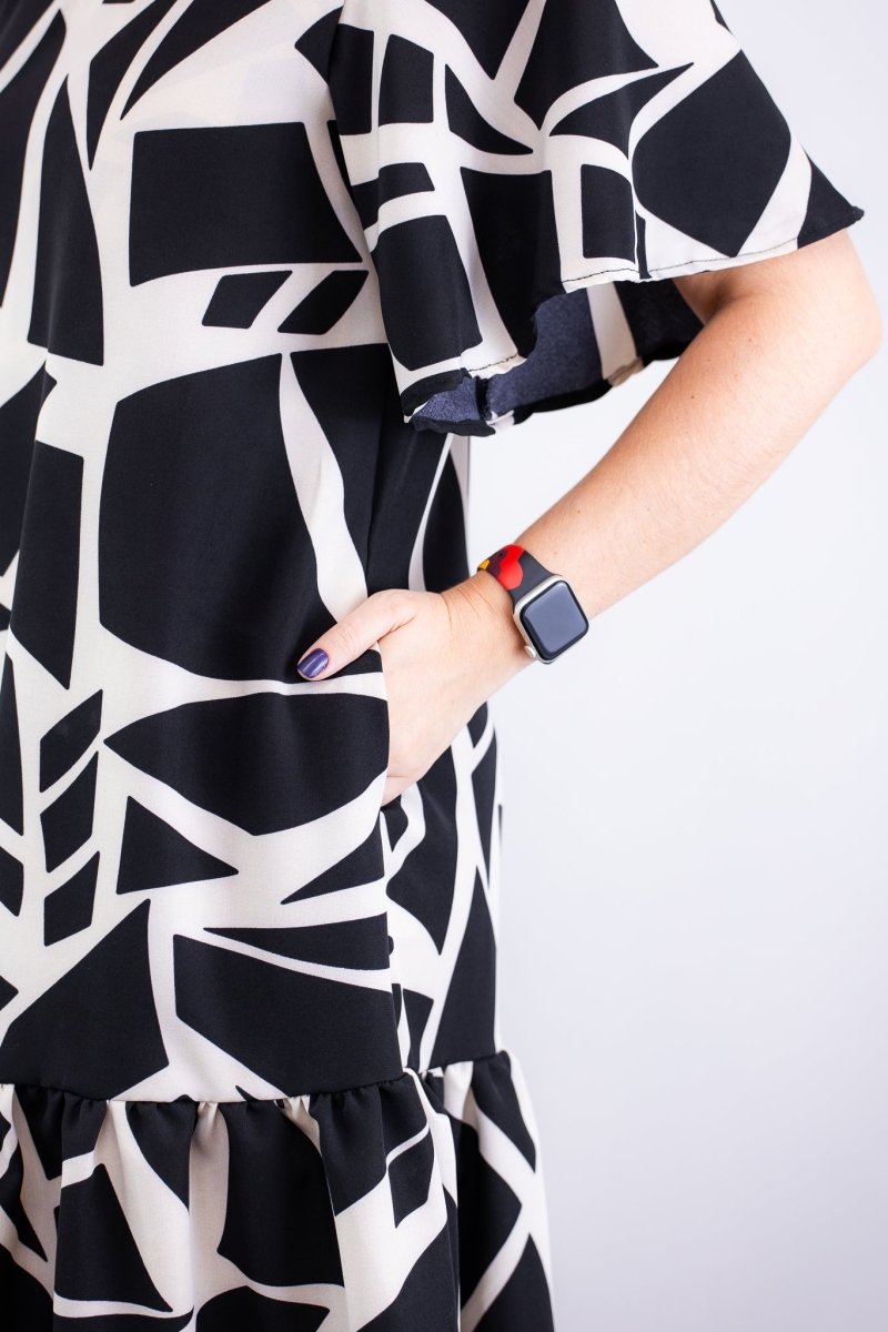 Vestido Monalisa – Midi com Manga Flare em Crepe - Naguirre Shop