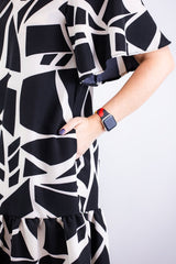 Vestido Monalisa – Midi com Manga Flare em Crepe - Naguirre Shop