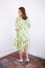 Vestido Monalisa – Midi com Manga Flare em Crepe - Naguirre Shop