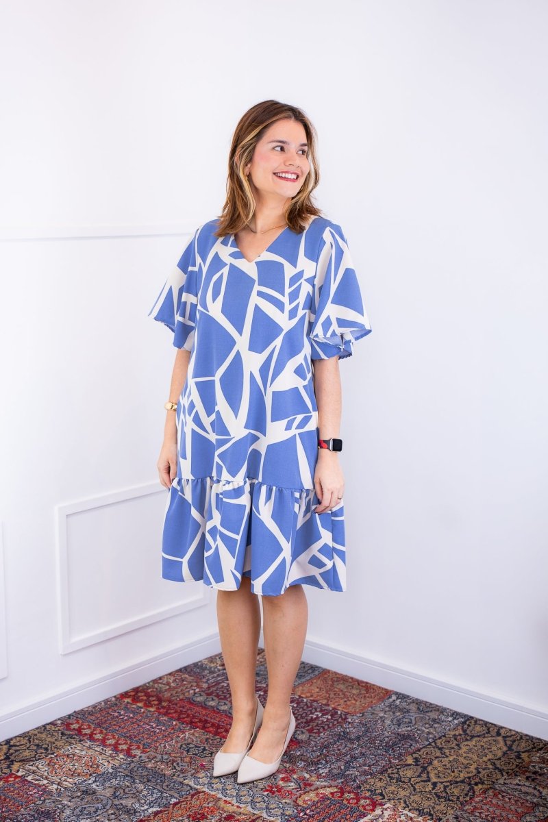 Vestido Monalisa – Midi com Manga Flare em Crepe - Naguirre Shop