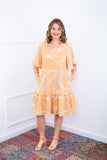 Vestido Monalisa – Midi com Manga Flare em Crepe - Naguirre Shop
