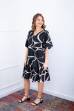 Vestido Monalisa – Midi com Manga Flare em Crepe - Naguirre Shop