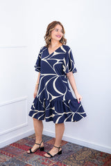 Vestido Monalisa – Midi com Manga Flare em Crepe - Naguirre Shop