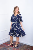 Vestido Monalisa – Midi com Manga Flare em Crepe - Naguirre Shop