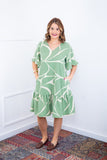 Vestido Monalisa – Midi com Manga Flare em Crepe - Naguirre Shop