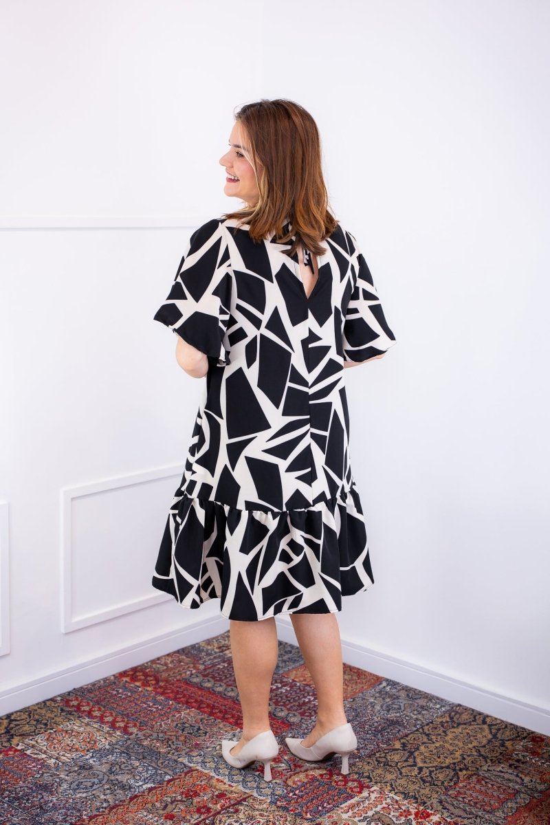 Vestido Monalisa – Midi com Manga Flare em Crepe - Naguirre Shop