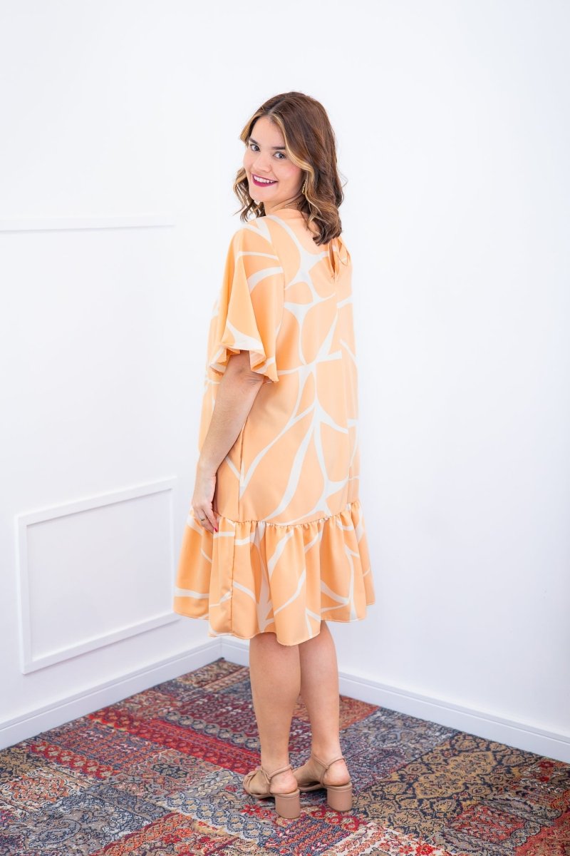 Vestido Monalisa – Midi com Manga Flare em Crepe - Naguirre Shop