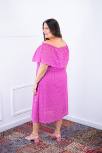 Vestido Nathalia – Midi em Laise Premium com Decote Ombro a Ombro - Naguirre Shop