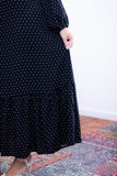 Vestido Rafaela - Longuete com Babado Gola V em Viscolinho - Naguirre Shop