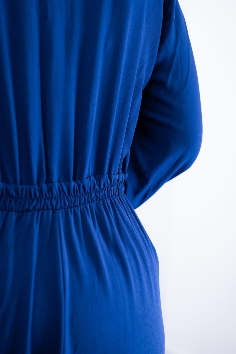 Vestido Rafaela - Longuete com Babado Gola V em Viscolinho - Naguirre Shop