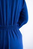 Vestido Rafaela - Longuete com Babado Gola V em Viscolinho - Naguirre Shop