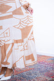 Vestido Rafaela - Longuete com Babado Gola V em Viscolinho - Naguirre Shop