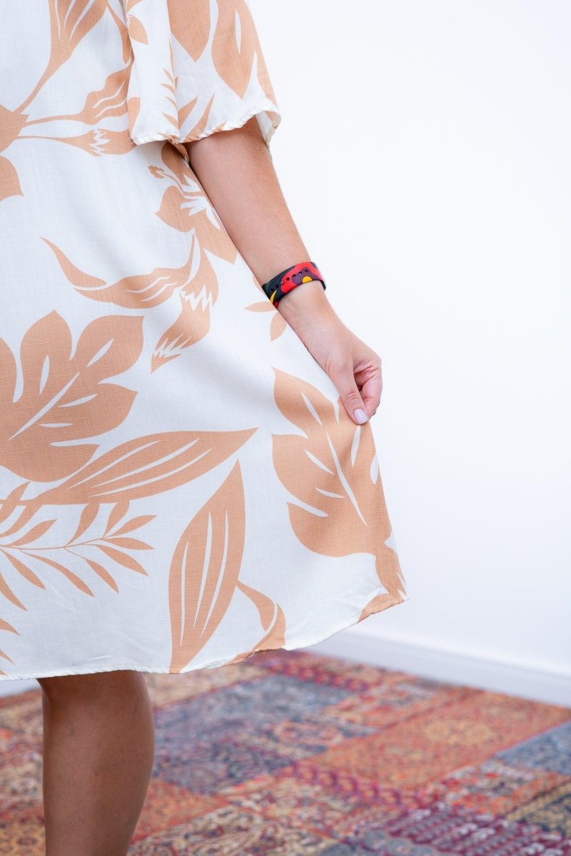 Vestido Sabrina - Decote V Manga Morcego em Viscolinho - Naguirre Shop