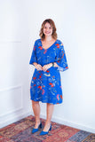 Vestido Sabrina - Decote V Manga Morcego em Viscolinho - Naguirre Shop