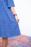 Vestido Sabrina - Decote V Manga Morcego em Viscolinho - Naguirre Shop
