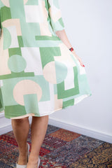 Vestido Sabrina - Decote V Manga Morcego em Viscolinho - Naguirre Shop