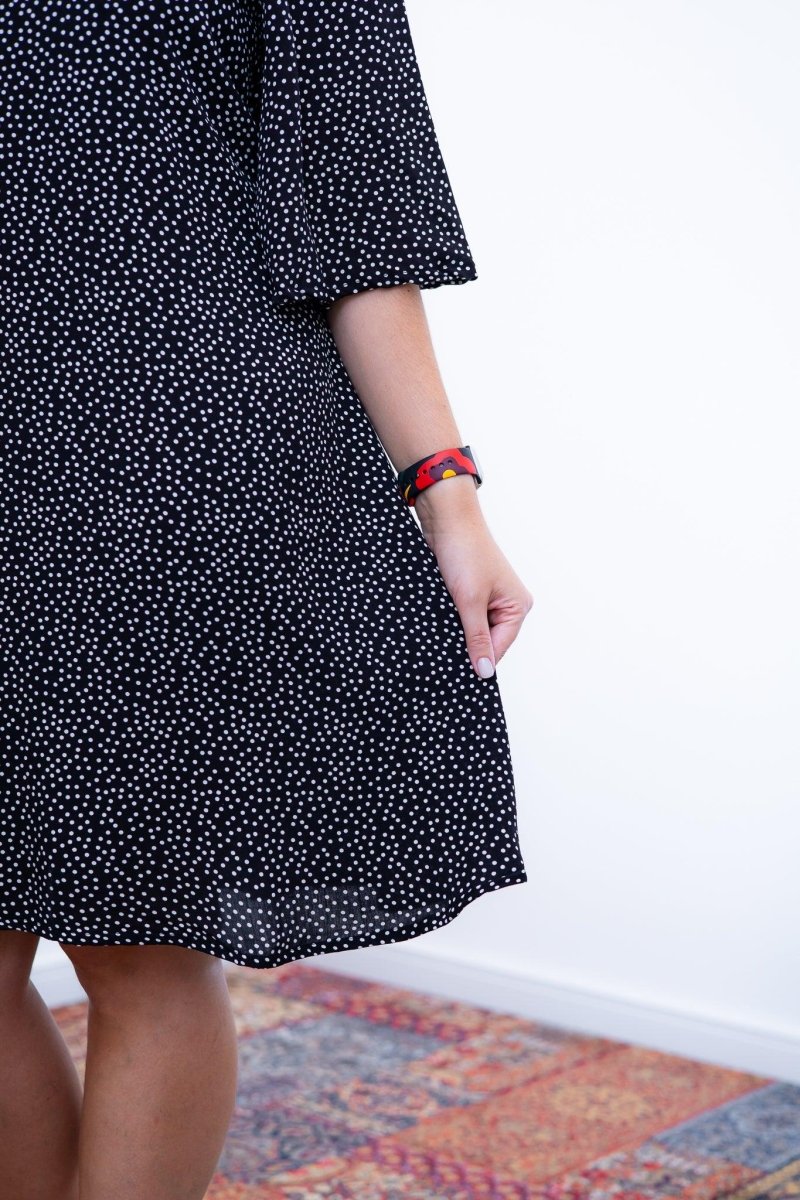 Vestido Sabrina - Decote V Manga Morcego em Viscolinho - Naguirre Shop