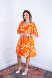 Vestido Sabrina - Decote V Manga Morcego em Viscolinho - Naguirre Shop