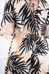 Vestido Sabrina - Decote V Manga Morcego em Viscolinho - Naguirre Shop