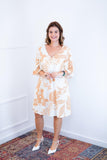 Vestido Sabrina - Decote V Manga Morcego em Viscolinho - Naguirre Shop
