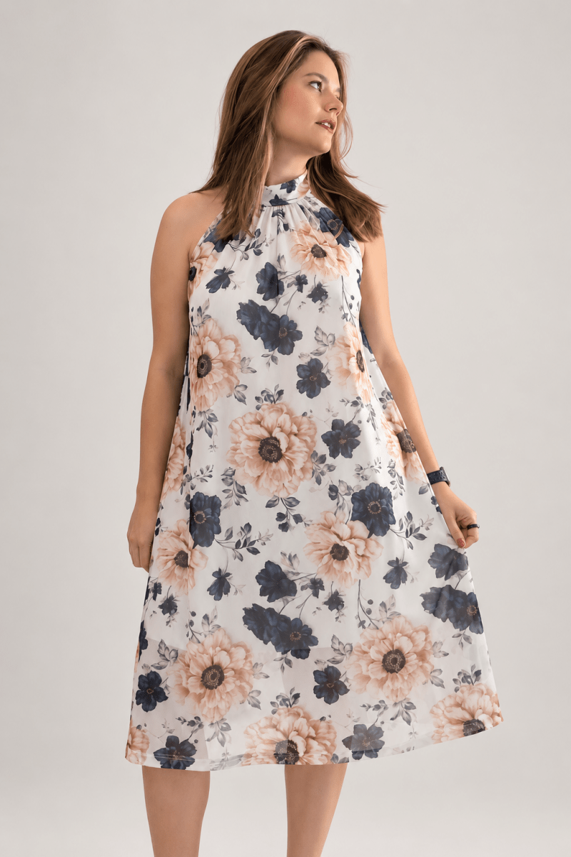 Vestido Saint Tropez Midi Frente Única – Estilo Riviera Francesa em Tule - Naguirre Shop