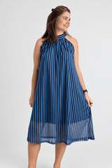 Vestido Saint Tropez Midi Frente Única - Estilo Riviera Francesa em Tule