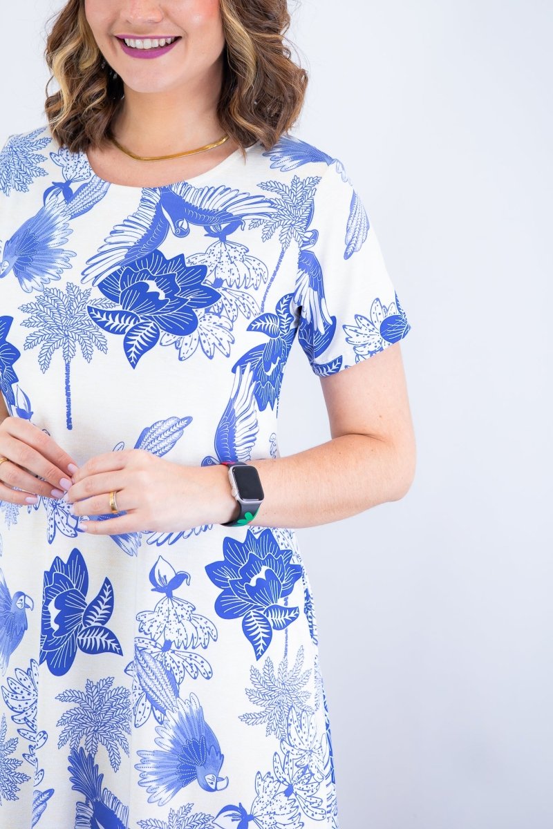 Vestido Sara - Malha Confort Deluxe Midi com Mangas e Bolsos - Naguirre Shop