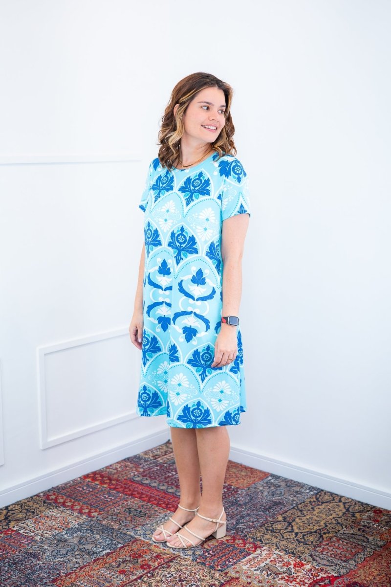 Vestido Sara - Malha Confort Deluxe Midi com Mangas e Bolsos - Naguirre Shop