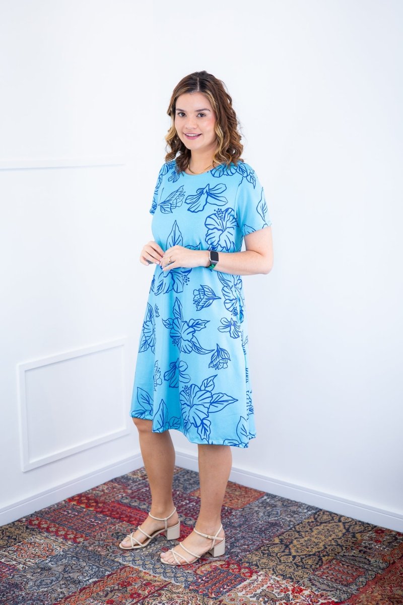 Vestido Sara - Malha Confort Deluxe Midi com Mangas e Bolsos - Naguirre Shop