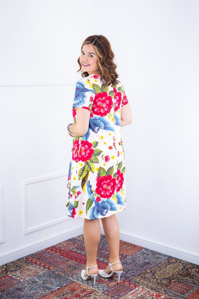 Vestido Sara - Malha Confort Deluxe Midi com Mangas e Bolsos - Naguirre Shop