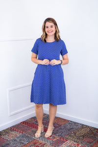 Vestido Sara - Malha Confort Deluxe Midi com Mangas e Bolsos - Naguirre Shop