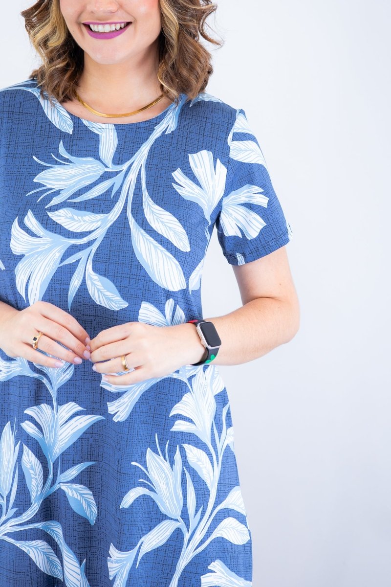 Vestido Sara - Malha Confort Deluxe Midi com Mangas e Bolsos - Naguirre Shop