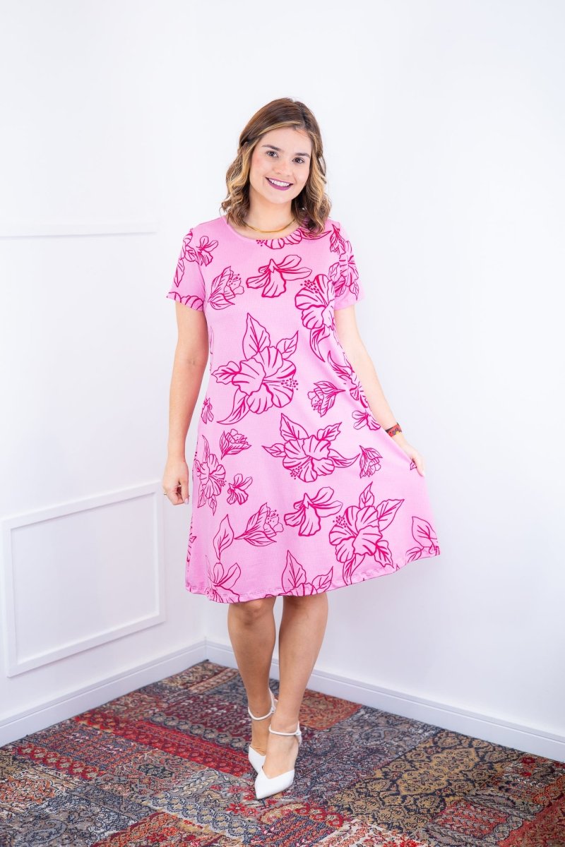 Vestido Sara - Malha Confort Deluxe Midi com Mangas e Bolsos - Naguirre Shop