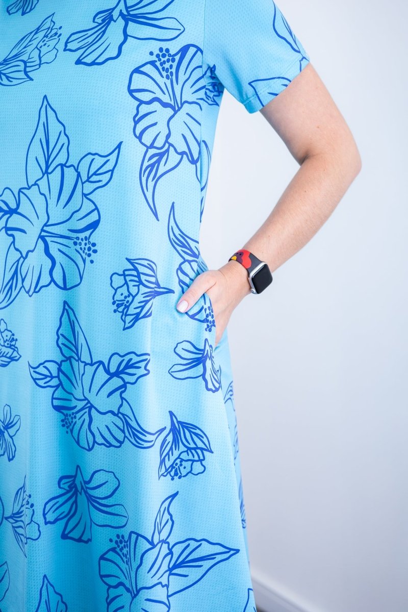 Vestido Sara - Malha Confort Deluxe Midi com Mangas e Bolsos - Naguirre Shop