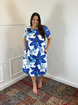 Vestido Sara - Malha Confort Deluxe Midi com Mangas e Bolsos - Naguirre Shop