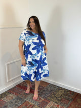 Vestido Sara - Malha Confort Deluxe Midi com Mangas e Bolsos - Naguirre Shop