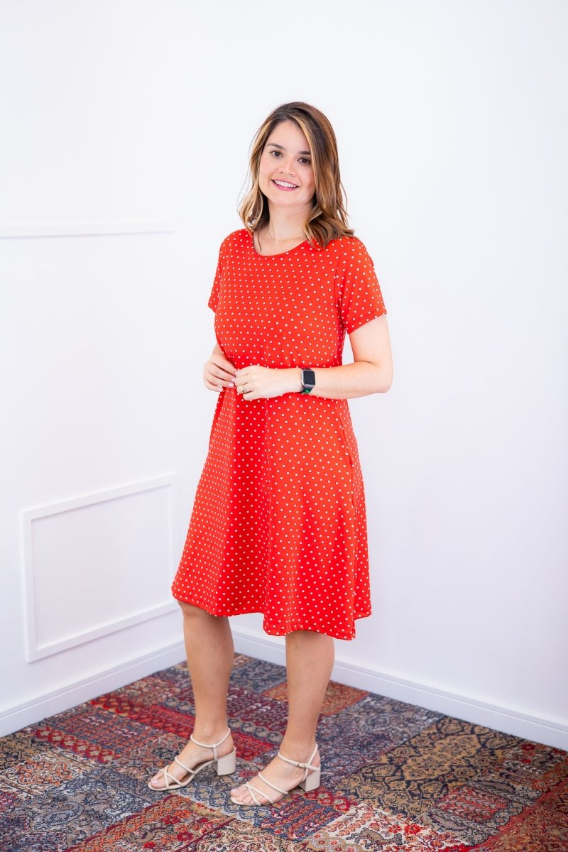 Vestido Sara - Malha Confort Deluxe Midi com Mangas e Bolsos - Naguirre Shop