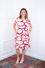 Vestido Sara - Malha Confort Deluxe Midi com Mangas e Bolsos - Naguirre Shop