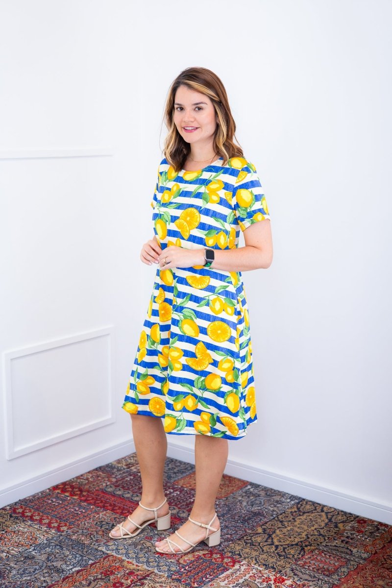 Vestido Sara - Malha Confort Deluxe Midi com Mangas e Bolsos - Naguirre Shop