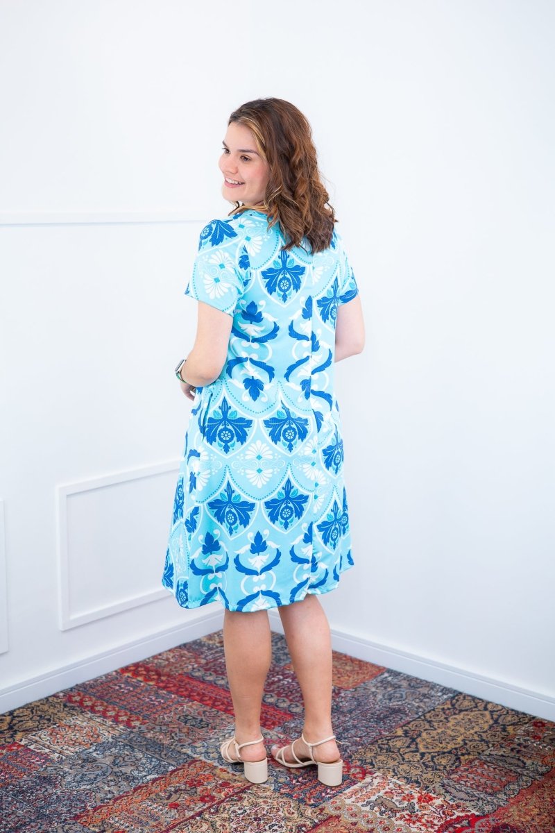 Vestido Sara - Malha Confort Deluxe Midi com Mangas e Bolsos - Naguirre Shop