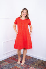 Vestido Sara - Malha Confort Deluxe Midi com Mangas e Bolsos - Naguirre Shop