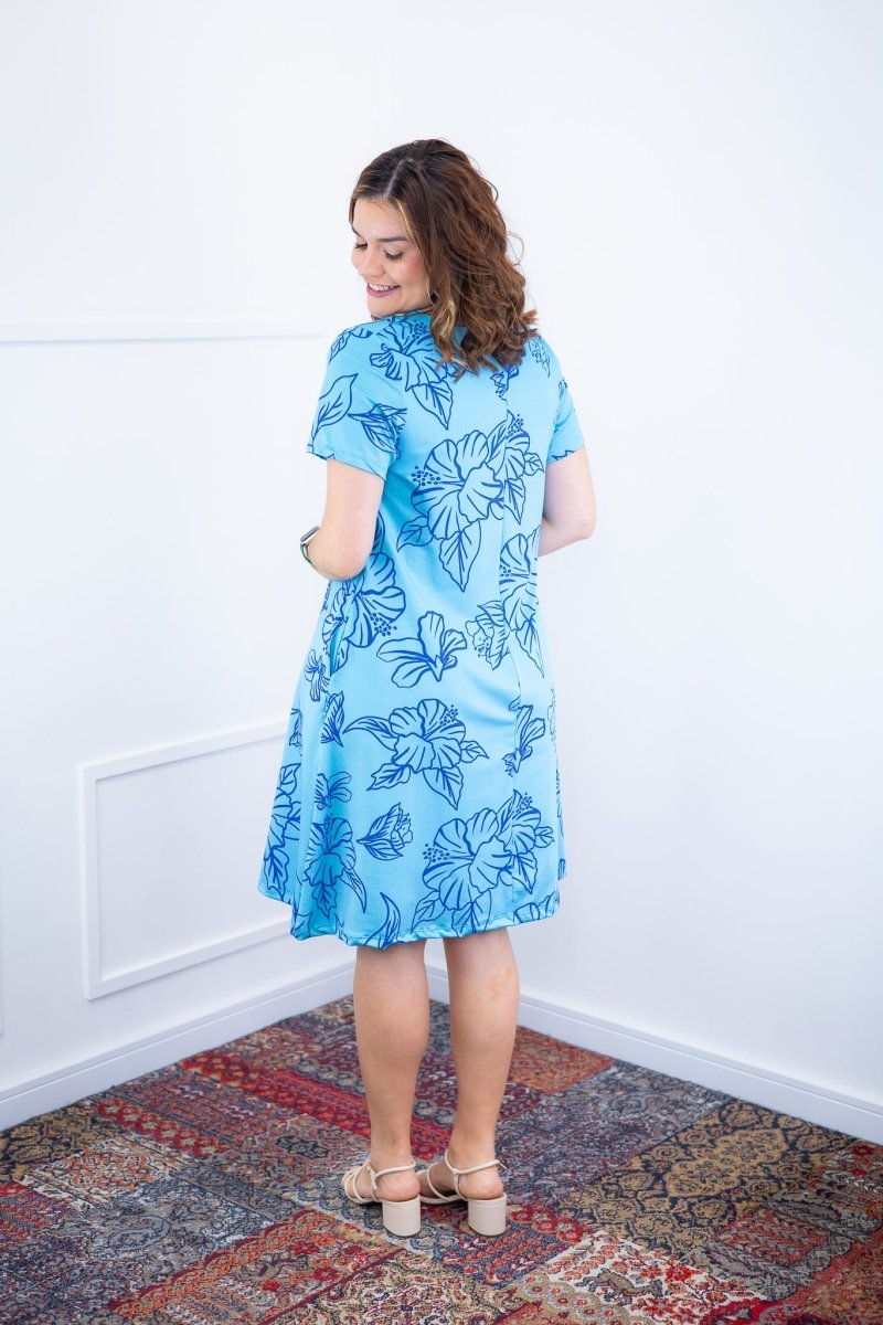 Vestido Sara - Malha Confort Deluxe Midi com Mangas e Bolsos - Naguirre Shop