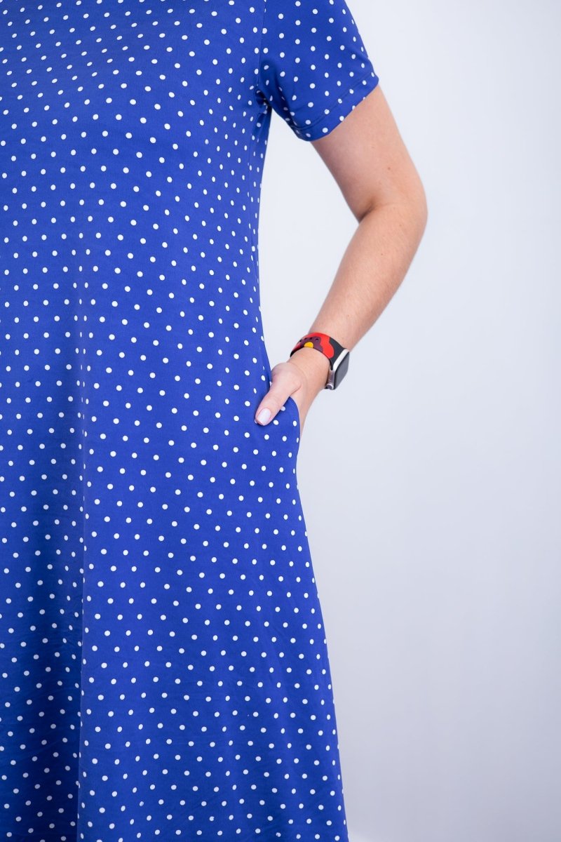 Vestido Sara - Malha Confort Deluxe Midi com Mangas e Bolsos - Naguirre Shop