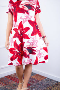 Vestido Sara - Malha Confort Deluxe Midi com Mangas e Bolsos - Naguirre Shop