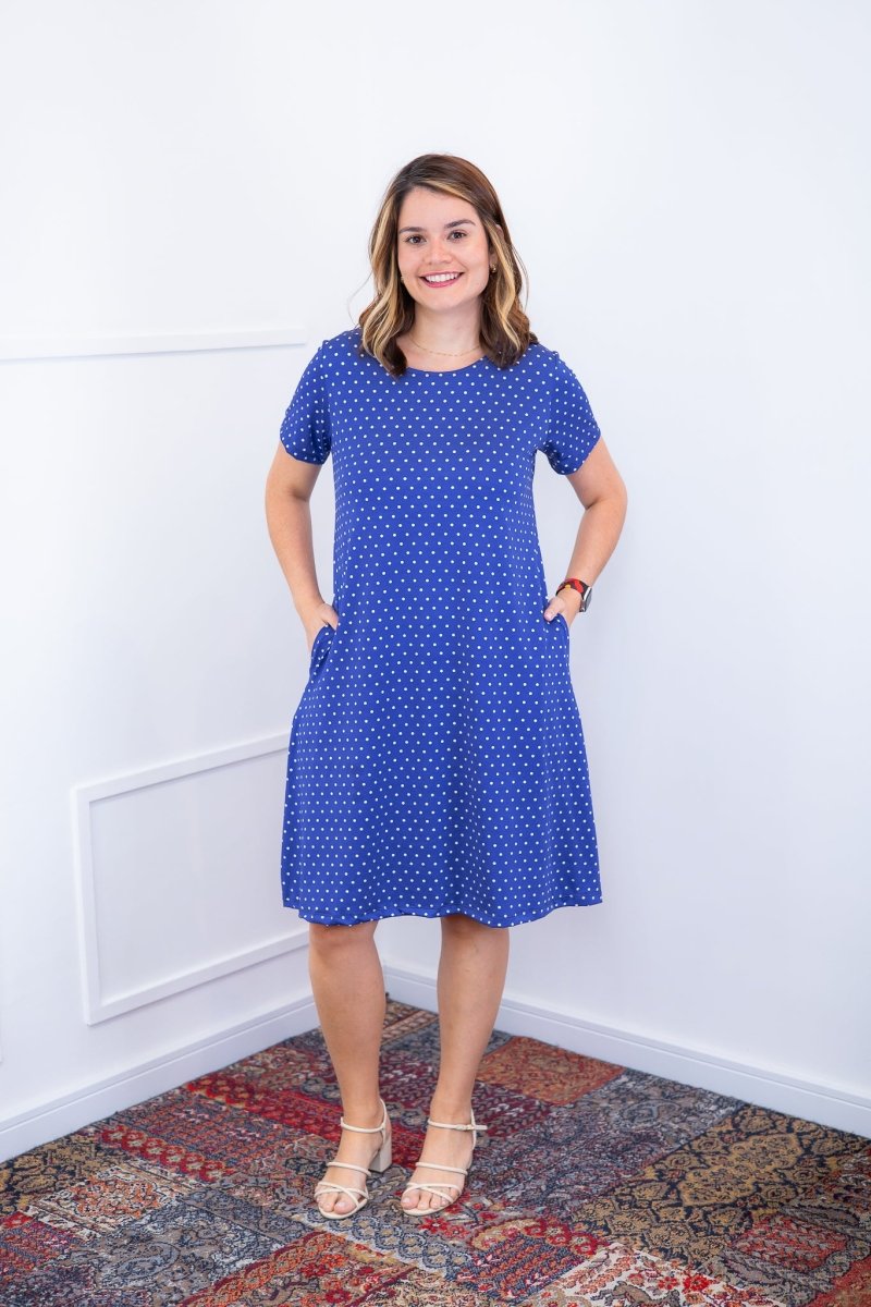 Vestido Sara - Malha Confort Deluxe Midi com Mangas e Bolsos - Naguirre Shop