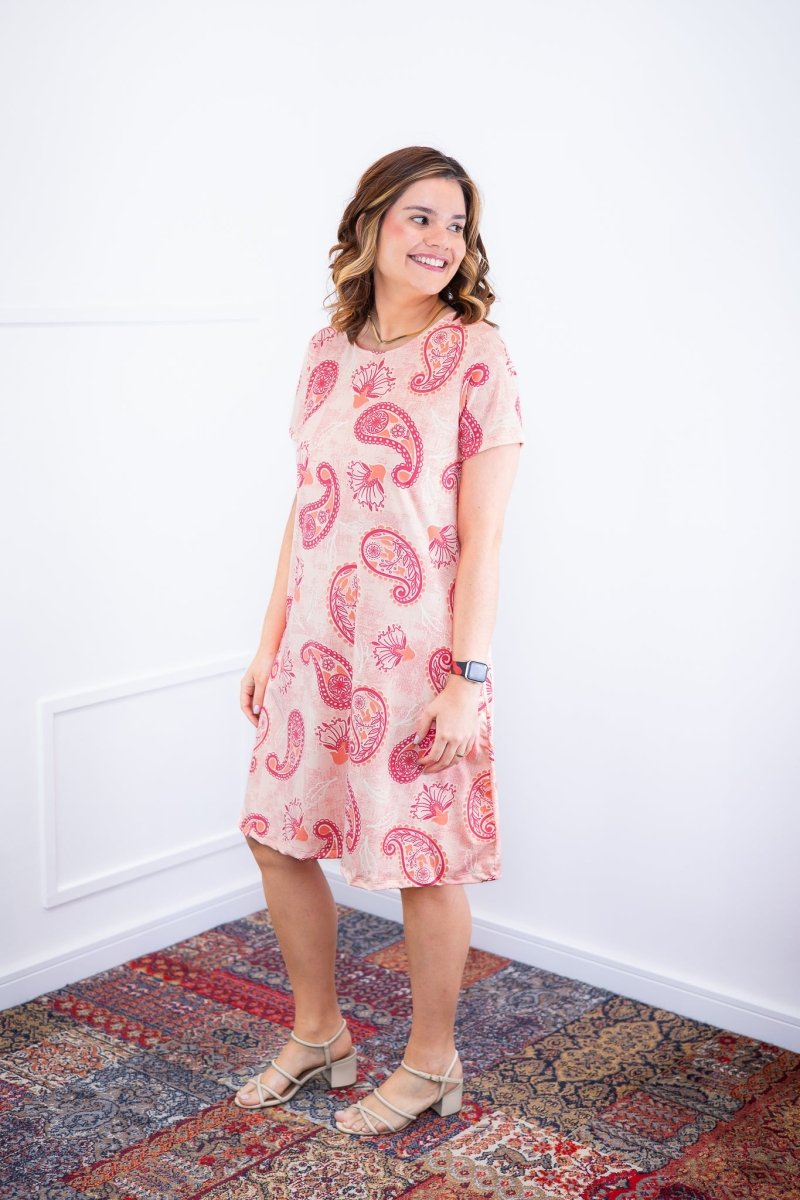 Vestido Sara - Malha Confort Deluxe Midi com Mangas e Bolsos - Naguirre Shop