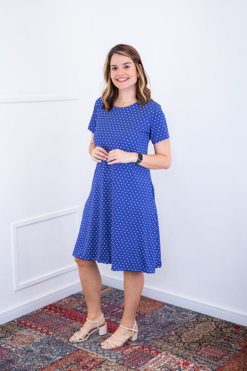 Vestido Sara - Malha Confort Deluxe Midi com Mangas e Bolsos - Naguirre Shop